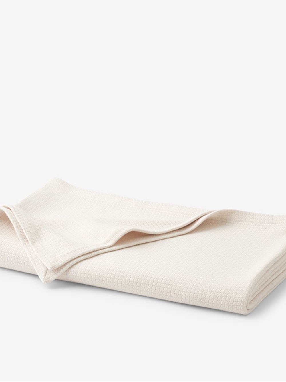 The Company Store Cotton Weave Blanket - Ivory, King/Cal. King